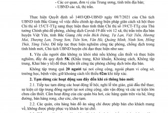 Huyện Việt Yên thực hiện công tác phòng chống dịch trong tình hình mới