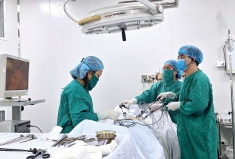 Cắt tử cung qua nội soi tại TTYT thị xã Việt Yên