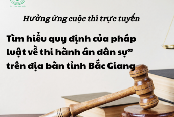 Hưởng ứng cuộc thi trực tuyến "Tìm hiểu quy định của pháp luật về thi hành án dân sự"