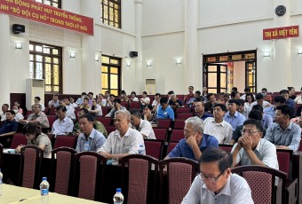 Thông tin thời sự về công tác dân số cho cán bộ lãnh đạo ở cơ sở tại thị xã Việt Yên