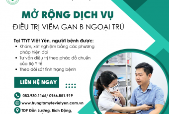 Trung tâm Y tế thị xã Việt Yên mở rộng dịch vụ điều trị viêm gan B ngoại trú