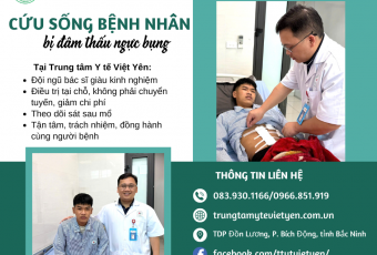 Cứu sống bệnh nhân bị đâm thấu ngực bụng nhờ kích hoạt báo động đỏ và phẫu thuật cấp cứu kịp thời