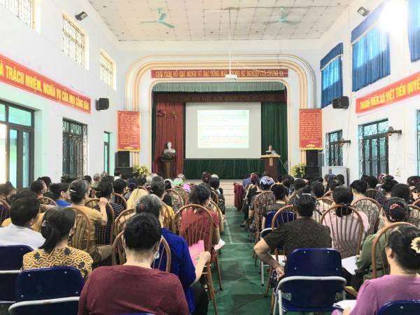Hội nghị truyền thông về chăm sóc sức khỏe người cao tuổi tại xã Việt Tiến