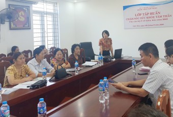 Nhân viên y tế thôn thuộc 03 xã của huyện Việt Yên được tập huấn  chuyên khoa tâm thần
