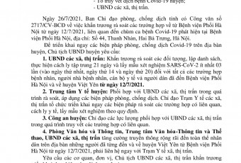 Việt Yên khẩn trương rà soát, áp dụng các biện pháp phòng, chống dịch đối với các trường hợp về từ Bệnh viện Phổi Hà Nội từ ngày 12/7
