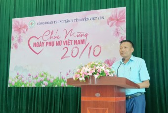 Mít tinh kỷ niệm ngày thành lập Hội LHPN Việt Nam 20/10 TTYT huyện Việt Yên