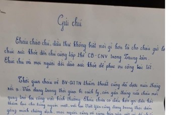 Xúc động trước lá thư của anh Bùi Trường Giang - BV Quốc tế Thái Nguyên sau đợt tình nguyện tại tâm dịch Việt Yên trở về nơi công tác.