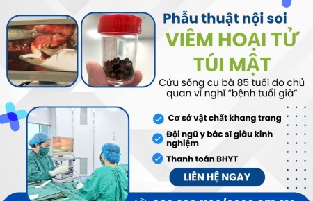 Phẫu thuật thành công cứu sống cụ bà 85 tuổi bị viêm hoại tử túi mật tại Trung tâm Y tế thị xã Việt Yên