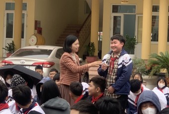 Việt Yên Phối hợp Tổ chức hội nghị truyền thông về Chăm sóc sức khỏe sinh sản Vị thành niên/thanh niên tại trường THCS Bích Sơn.