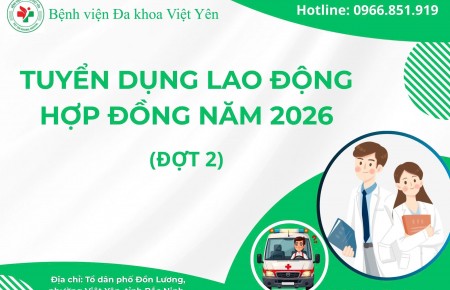 Tuyển dụng lao động hợp đồng năm 2026 (đợt 2)