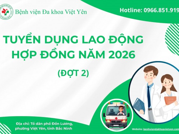 Tuyển dụng lao động hợp đồng năm 2026 (đợt 2)